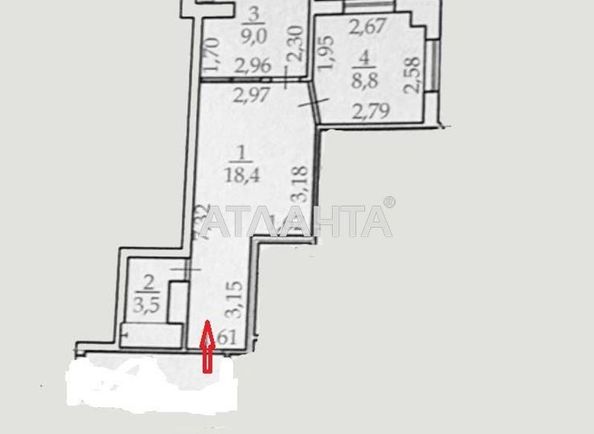 2-rooms apartment apartment by the address st. Lyustdorfskaya dor Chernomorskaya dor (area 39,7 m2) - Atlanta.ua - photo 9