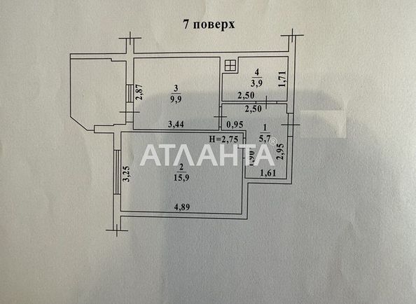 1-room apartment apartment by the address st. Raduzhnyy m n (area 38,5 m2) - Atlanta.ua - photo 6
