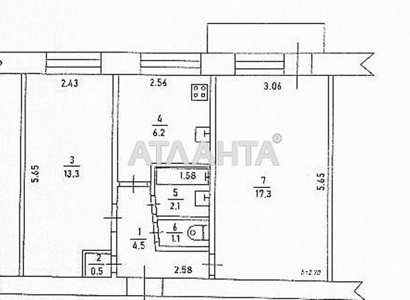 2-rooms apartment apartment by the address st. Zholio kyuri (area 47,0 m2) - Atlanta.ua - photo 7