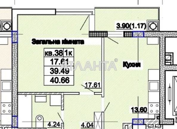 1-room apartment apartment by the address st. Stusa V ul (area 40,7 m2) - Atlanta.ua - photo 3