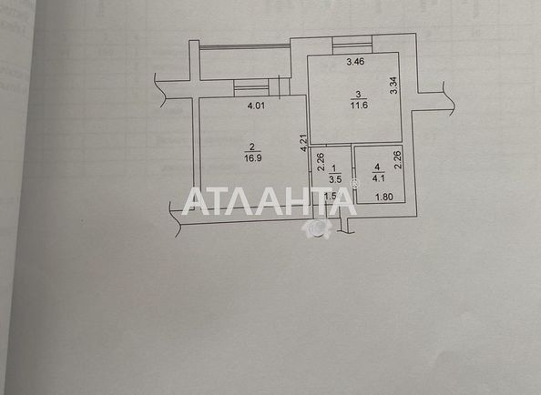 1-room apartment apartment by the address st. Mashinostroiteley (area 40,0 m2) - Atlanta.ua