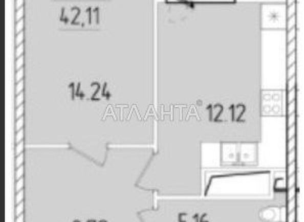 1-room apartment apartment by the address st. Krasnova (area 42,2 m2) - Atlanta.ua - photo 4