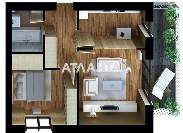 2-rooms apartment apartment by the address st. Ivana Kavaleridze (area 66,0 m2) - Atlanta.ua - photo 2