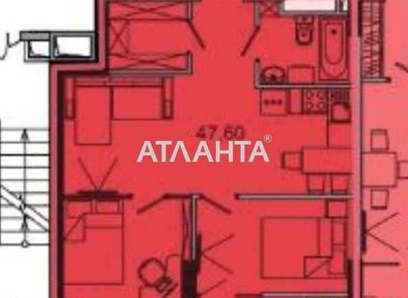 2-комнатная квартира по адресу 7 км овидиопольской дор. (площадь 47,6 м2) - Atlanta.ua - фото 2