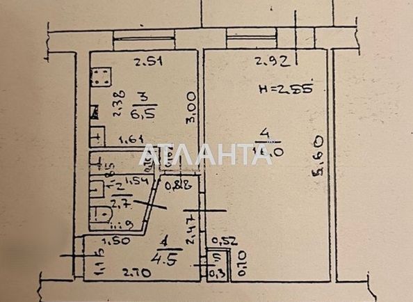 1-комнатная квартира по адресу Гагарина пр. (площадь 31,0 м2) - Atlanta.ua - фото 10