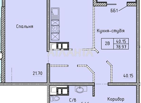 2-rooms apartment apartment by the address st. Shevchenko pr (area 80,0 m2) - Atlanta.ua - photo 10