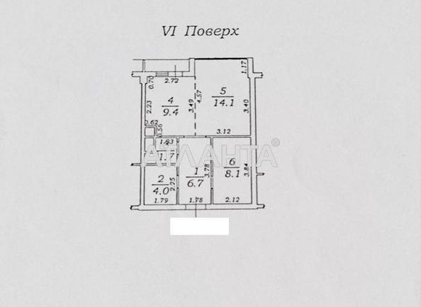 1-room apartment apartment by the address st. Zhemchuzhnaya (area 45 m²) - Atlanta.ua - photo 11