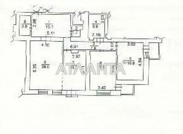 3-rooms apartment apartment by the address st. Prosp Goloseevskiy (area 112,0 m2) - Atlanta.ua - photo 24