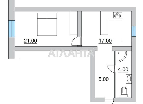 1-room apartment apartment by the address st. Chaykovskogo per (area 54 m²) - Atlanta.ua - photo 11