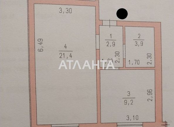 1-room apartment apartment by the address st. Tramvaynaya (area 38,0 m2) - Atlanta.ua - photo 9