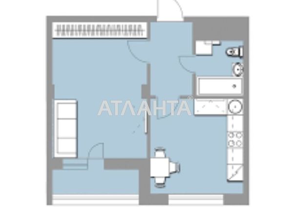 1-комнатная квартира по адресу ул. Бочарова ген. (площадь 35,0 м2) - Atlanta.ua - фото 12