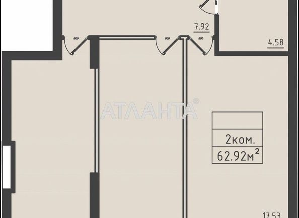 2-rooms apartment apartment by the address st. Dacha kovalevskogo Amundsena (area 62,9 m2) - Atlanta.ua - photo 2