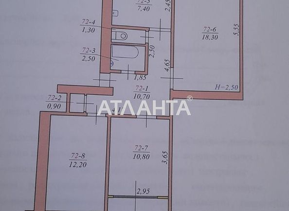 3-rooms apartment apartment by the address st. Komarova Volodimira (area 76,8 m2) - Atlanta.ua - photo 7