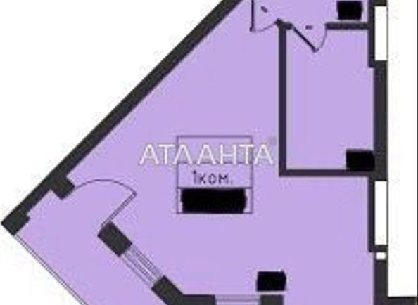 1-room apartment apartment by the address st. Dacha Kovalevskogo Amundsena (area 40 m²) - Atlanta.ua - photo 2