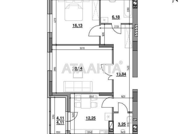 2-rooms apartment apartment by the address st. Rudnenska (area 79,4 m2) - Atlanta.ua - photo 8