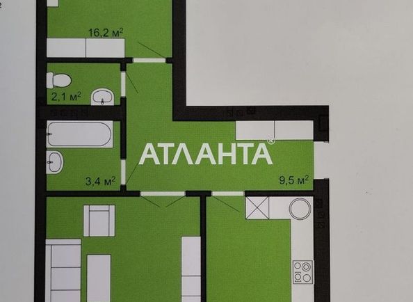 2-комнатная квартира по адресу ул. Мазепи Івана (площадь 64,0 м2) - Atlanta.ua - фото 6
