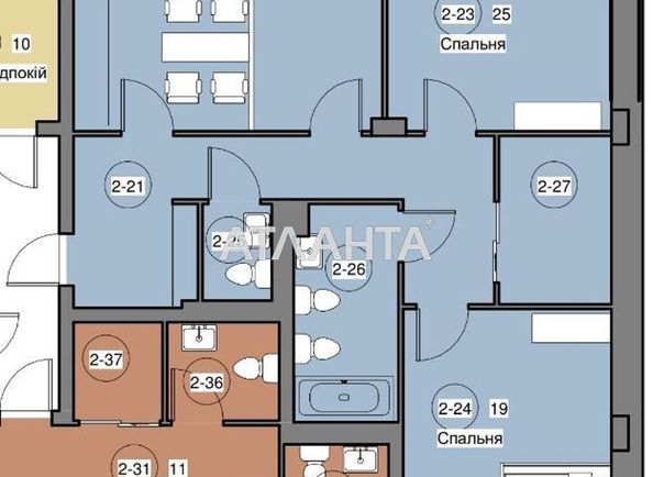 3-комнатная квартира по адресу ул. Ярославенка (площадь 120,0 м2) - Atlanta.ua - фото 17