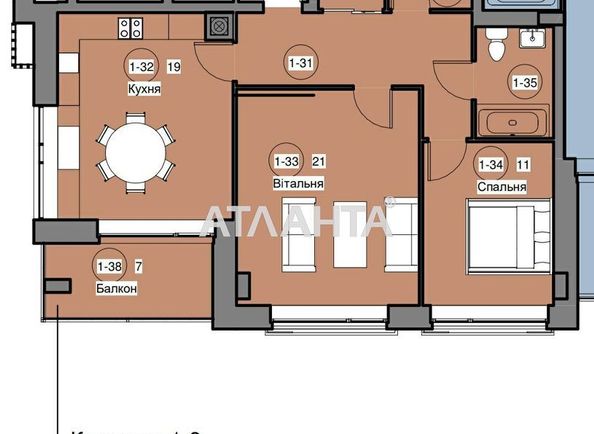 2-rooms apartment apartment by the address st. Yaroslavenka (area 86,0 m2) - Atlanta.ua - photo 18