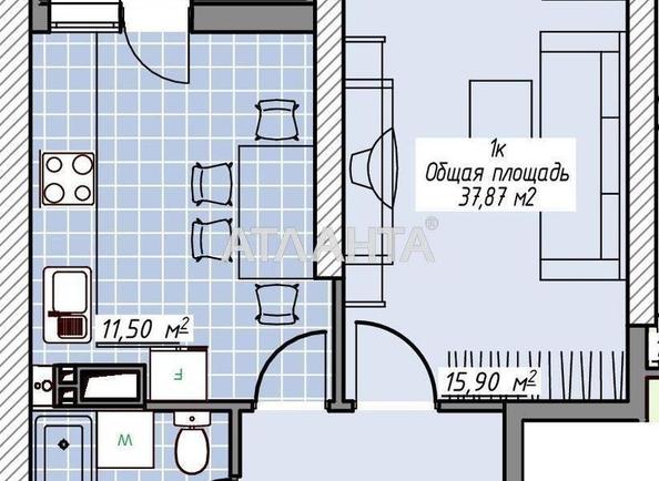 1-комнатная квартира по адресу Курортный пер. (площадь 38 м²) - Atlanta.ua - фото 2