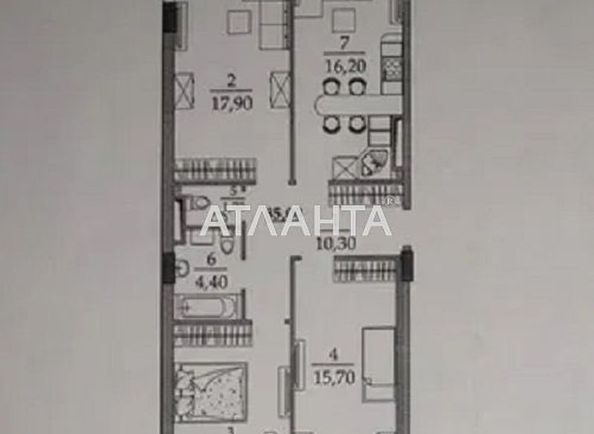 3-комнатная квартира по адресу ул. Вильямса ак. (площадь 85 м²) - Atlanta.ua - фото 4