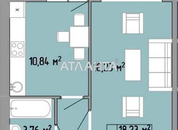 1-room apartment apartment by the address st. Nebesnoy Sotni pr Zhukova marsh pr Leninskoy iskry pr (area 39,2 m2) - Atlanta.ua - photo 4