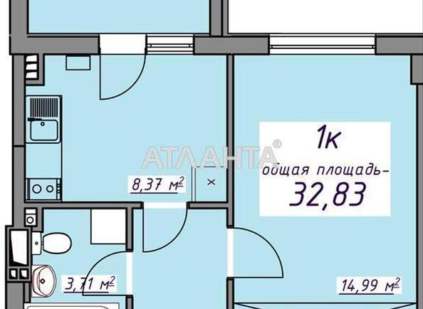 1-room apartment apartment by the address st. Massiv 10 (area 32,6 m²) - Atlanta.ua - photo 4