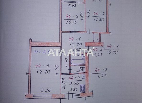 3-rooms apartment apartment by the address st. Komarova Volodimira (area 70,0 m2) - Atlanta.ua - photo 11