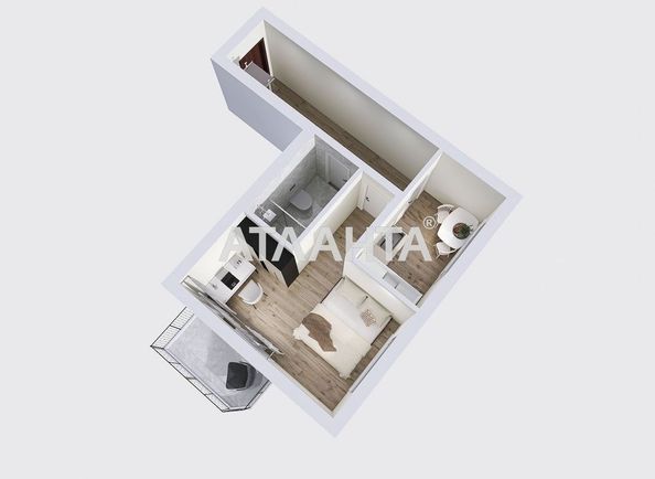 1-room apartment apartment by the address st. Tsentralnaya (area 38 m²) - Atlanta.ua - photo 22