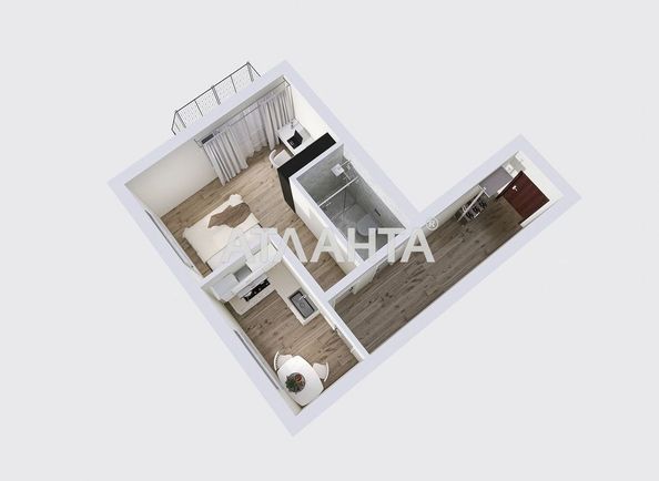 1-room apartment apartment by the address st. Tsentralnaya (area 38 m²) - Atlanta.ua - photo 24