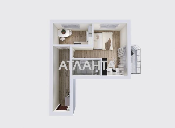 1-room apartment apartment by the address st. Tsentralnaya (area 38 m²) - Atlanta.ua - photo 14
