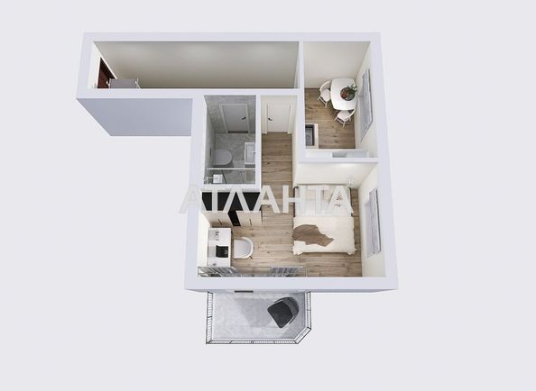 1-room apartment apartment by the address st. Tsentralnaya (area 38 m²) - Atlanta.ua - photo 20