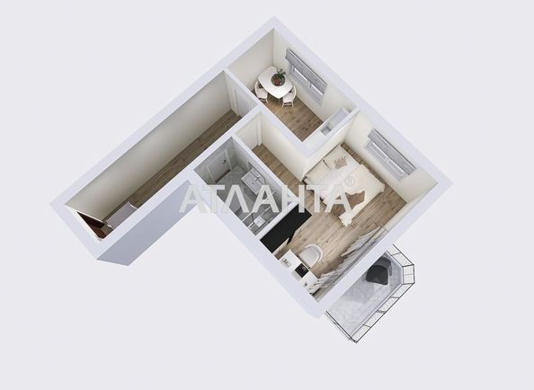 1-room apartment apartment by the address st. Tsentralnaya (area 38 m²) - Atlanta.ua - photo 26