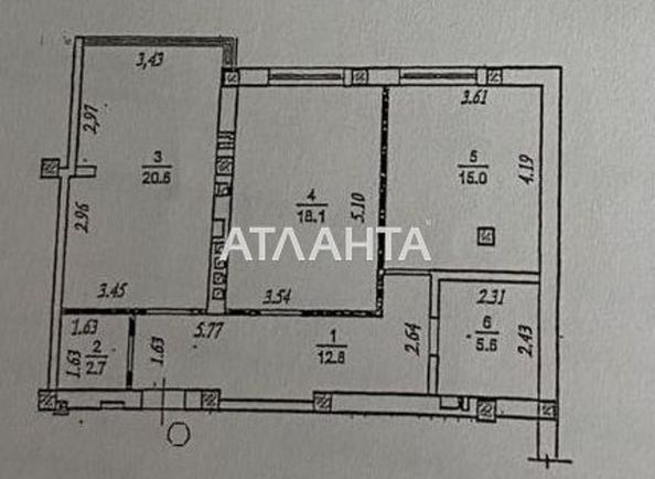 2-комнатная квартира по адресу ул. Львовская (площадь 70,3 м2) - Atlanta.ua - фото 7