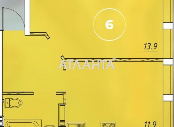 1-комнатная квартира по адресу ул. Инглези (площадь 35 м²) - Atlanta.ua