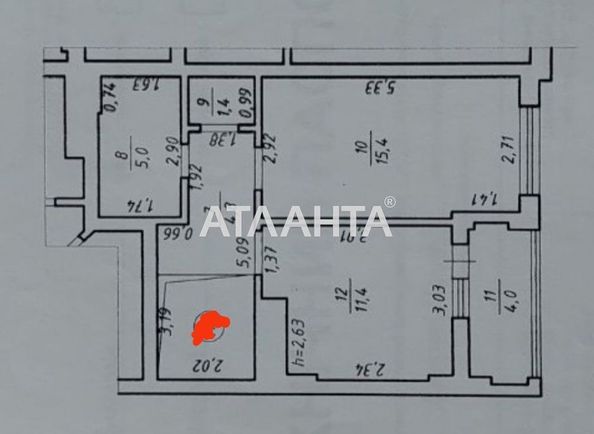 3-комнатная квартира по адресу Княгини Ольги ул. (площадь 83,0 м2) - Atlanta.ua - фото 15