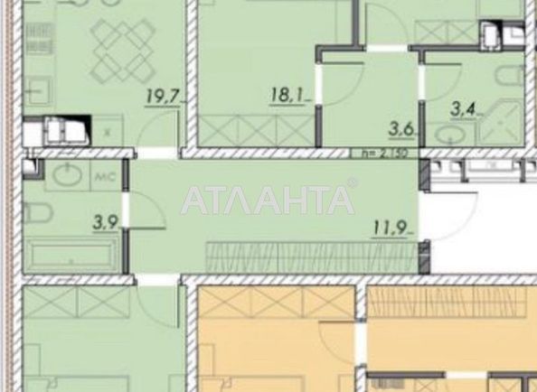3-rooms apartment apartment by the address st. Prokhorovskaya Khvorostina (area 97,3 m²) - Atlanta.ua - photo 5