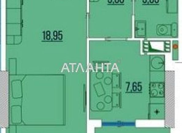 1-комнатная квартира по адресу ул. Бугаевская (площадь 38,0 м2) - Atlanta.ua - фото 4