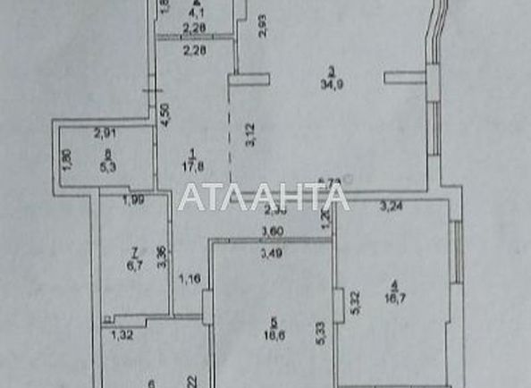 3-комнатная квартира по адресу ул. Бочарова ген. (площадь 122,0 м2) - Atlanta.ua - фото 23