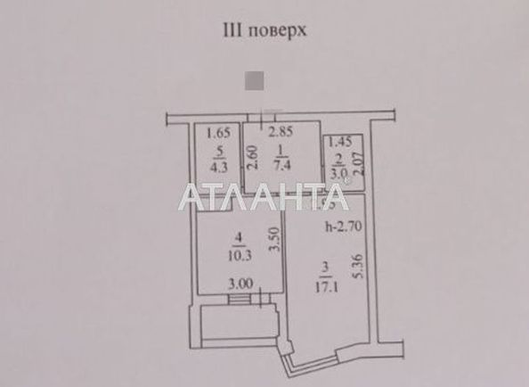 1-room apartment apartment by the address st. Prokhorovskaya Khvorostina (area 45,4 m2) - Atlanta.ua - photo 10