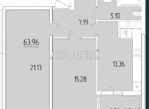 2-комнатная квартира по адресу ул. Краснова (площадь 62,5 м2) - Atlanta.ua - фото 2