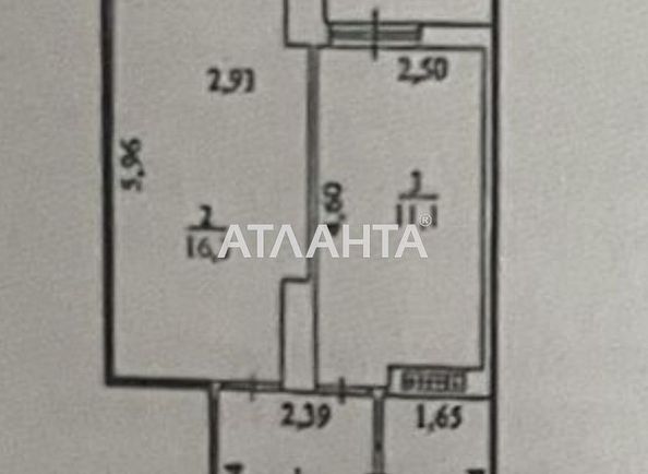 1-room apartment apartment by the address st. Zhabotinskogo Proletarskaya (area 40,0 m2) - Atlanta.ua - photo 3