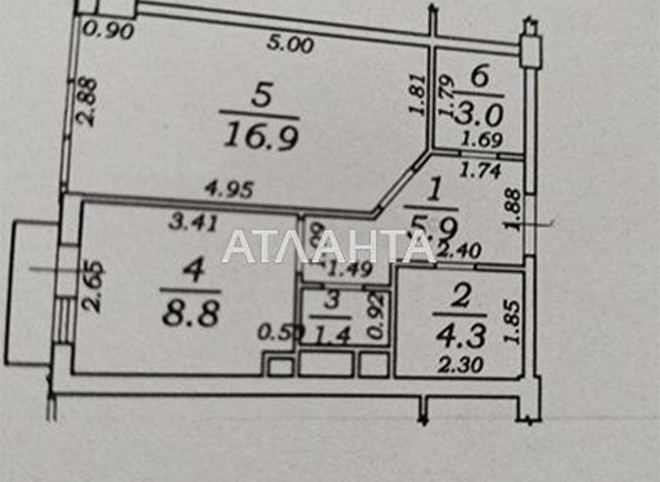 1-room apartment apartment by the address st. Zhemchuzhnaya (area 40,6 m²) - Atlanta.ua - photo 20