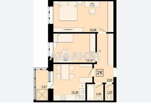 2-rooms apartment apartment by the address st. Profsoyuznaya (area 55,0 m2) - Atlanta.ua - photo 9
