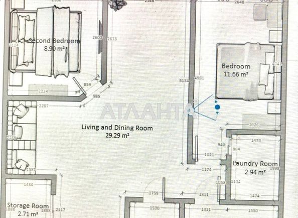 2-кімнатна квартира за адресою вул. Жаботинського (площа 72,0 м2) - Atlanta.ua - фото 16