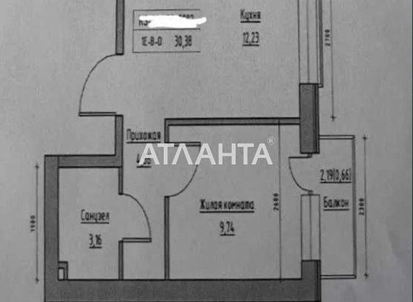 1-кімнатна квартира за адресою вул. Спрейсу (площа 30,4 м2) - Atlanta.ua - фото 2
