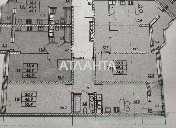 1-комнатная квартира по адресу ул. Прохоровская (площадь 53,0 м2) - Atlanta.ua - фото 2
