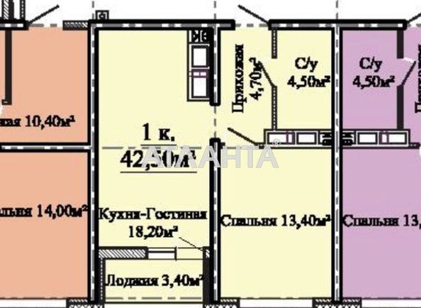 1-room apartment apartment by the address st. Kostandi (area 45,0 m2) - Atlanta.ua - photo 8