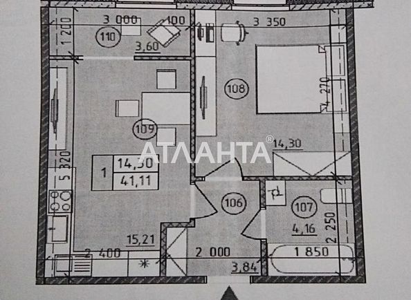 1-room apartment apartment by the address st. Maksimovicha (area 41,5 m2) - Atlanta.ua - photo 18