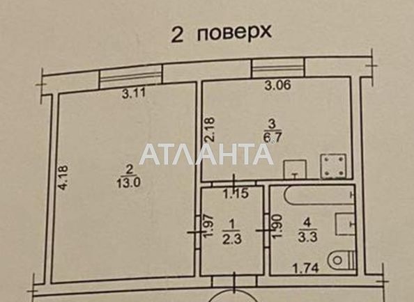 1-room apartment apartment by the address st. Tiraspolskoe shosse (area 26,0 m2) - Atlanta.ua - photo 9
