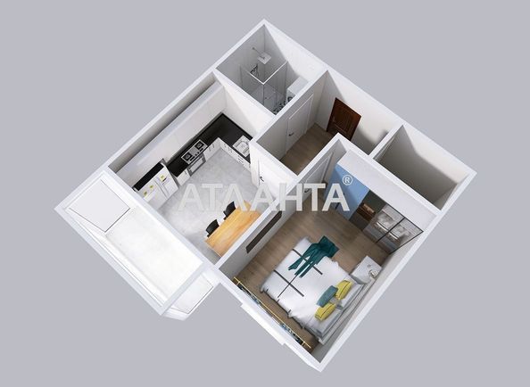 1-room apartment apartment by the address st. Pishonovskaya (area 36,5 m²) - Atlanta.ua - photo 12